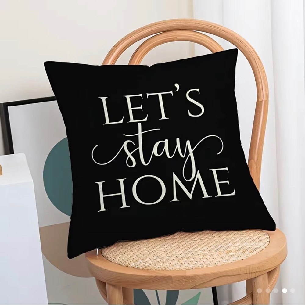 4pcs, Family & Home Throw Pillowcase Linen Cushion Cover For Living Room B12 - Picture 2 of 5